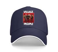 kawyvsjop Village People, Retro, 1970's, Disco, Funk, LGBT, Dance, Baseball Cap Classic Dad Trucker Hat Navy Blue