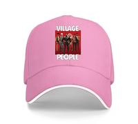 kawyvsjop Village People, Retro, 1970's, Disco, Funk, LGBT, Dance, Baseball Cap Classic Dad Trucker Hat Pink