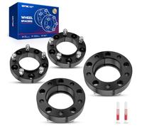 KAX 5x150mm Wheel Spacers,Black Forged 1.5 Inch Hub Centric Wheel Spacer Adapters with M14x1.5 Studs 110mm Hub Bore,fit for Tundra,Land Cruiser,LX570,LX470,4Pcs