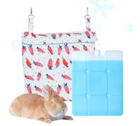 Kaxenig Cooling Pet Mat - Bunny Puppy Cooling Mat | Portable Chew-Resistant Cold Cushion Washable Rug for Travel Car Sofa Bedroom Garden Beach Playpen