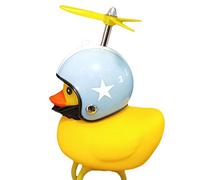 Kaxenig Duck Bell, Rubber Duck Bell And Headlight Light,Squeeze Duck Horns And Light Decor For Motorcycle, Accessories