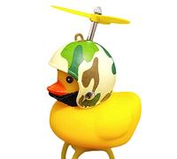 Kaxenig Duck Bell, Rubber Duck Bell And Headlight Light,Squeeze Duck Horns And Light Decor For Motorcycle, Accessories