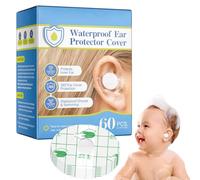 Kaxenig Ear Covers For Shower - 60 Baby Waterproof Ear Stickers - Dispo-sable Ear Covers For Shower, Ear Protection For Swimming Showering Bathing