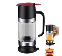 Kaxenig Honey Dispenser No Drip, Push-Type Glass Honey Container, No Drip 9 OZ Honey Jar With Handle, Syrup Dispenser For Coffee Or Tea, Honey And Syrup