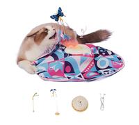 Kaxenig Kitten Toys,USB Rechargeable Pet Supplies - Automatic Motion Pet Chasing Toys - for Kitten Small Large Breed Room Indoor Outdoor Backyard Home Travel Park Bedroom Balcony