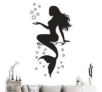 Kaxenig Mermaid Wall Decals | Wall Decor Sticker Decal for Under The Sea Decor | PVC Decals Peel and Stick for Bedroom, Decorative Stickers for Nursery Room, Bathroom