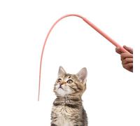 Kaxenig Silicone Tail Teaser Toy, Cat Interactive Toy, Silicone Mice Tail Stick Wand Teaser, Cat Toy Pet Toys, For Medium Small Pets And Cats