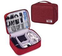 Kaxich Electronics Accessories Bag Travel Gadget Bags Portable Cable Organizer Case Waterproof Universal for Adapters Memory Cards, USB Cables