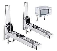 Kaxich Microwave Oven Wall Mount Bracket 304 Stainless Steel Shelf Holder Foldable Stretch Rack for Microwave Oven