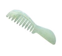 Kaxilu Jade Massager Comb, Promotes Blood Circulation, Scraping Massage, 14.2 x 3.8 x 0.5cm, 50g, Green