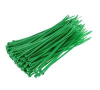 KAXIMON Dark Green Cable Ties 200mm x 2.5mm,100 Pack Mini Thin Cable Ties,Small Plastic Zip Ties with 27lbs Tensile Strength, Self-Locking Nylon Plastic Wire Ties Wraps for Office, Household,Garden