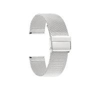 KAXSFE 0.6mm Mesh Metal Milanese Strap 12mm 13mm 14mm 17mm 18mm 19mm 20mm 22mm Solid Stainless Steel Watch Band Replacement Wristband(Silver,18mm)