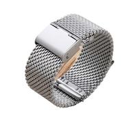 KAXSFE 1.0 Milanese Mesh Loop Bracelet Stainless Steel Watch Band Wristband Quick Release Strap Compatible with DW Compatible with Omega(Silver,24mm)
