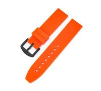 KAXSFE 16mm 18mm 20mm 22mm 24mm 26mm 28mm Silicone Watch Strap Sport Quick Release Wrist Band Bracelet Compatible With Samsung Galaxy Active 2 S3(Orange B,20mm)