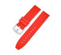 KAXSFE 16mm 18mm 20mm 22mm 24mm 26mm 28mm Silicone Watch Strap Sport Quick Release Wrist Band Bracelet Compatible With Samsung Galaxy Active 2 S3(Red S,26mm)