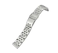 KAXSFE 18m 20mm 22mm 24mm Solid Stainless Steel Watchband Compatible With Breitling Avenger Challenger NAVITIMER SUPEROCEAN Metal Watch Strap(22mm)