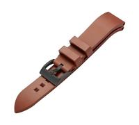 KAXSFE 21MM Silicone Rubber Watch Strap Compatible With RADO CAPTAIN COOK Diving Bracelet Black Green Blue The(Brown black,22mm)