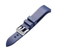 KAXSFE 21MM Silicone Rubber Watch Strap Compatible With RADO CAPTAIN COOK Diving Bracelet Black Green Blue The(Blue silver,19mm)