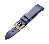 KAXSFE 21MM Silicone Rubber Watch Strap Compatible With RADO CAPTAIN COOK Diving Bracelet Black Green Blue The(Blue rose,19mm)