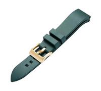 KAXSFE 21MM Silicone Rubber Watch Strap Compatible With RADO CAPTAIN COOK Diving Bracelet Black Green Blue The(Green gold,19mm)