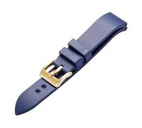 KAXSFE 21MM Silicone Rubber Watch Strap Compatible With RADO CAPTAIN COOK Diving Bracelet Black Green Blue The(Blue gold,20mm)