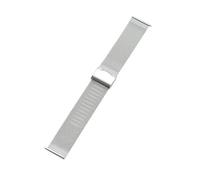 KAXSFE 8mm-24mm Stainless Steel 0.4 Mesh Milanese Watch Strap Metal Folding Buckle Band For Universal Bracelet(Silver,18mm)