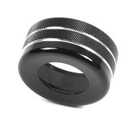 KAXSFE Aluminum Alloy Cover Compatible With Jaguar F-PACE XE XEL XF XFL 2016-2020 Car Central Control Volume Adjustment Knob Ring Auto Accessories(Black)
