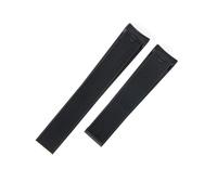 KAXSFE CcWatch Strap Compatible With Tag Heuer CARRERA AQUARACER 300 WAY201A WAY211C Black Blue Silicone Watch Accessories 22mm(Black no buckle)