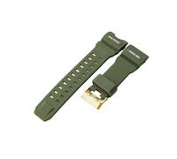 KAXSFE Compatible With Casio G-Shock Watch Band Men's Big Mud King GWG-1000 Modified Comfortable Breathable Silicone Replacement Accessories(Army green-Golden)