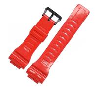 KAXSFE Compatible With Casio Strap Men's Watch Band AQ-S810W Aqs810wc S800W AEQ-110W W-735H SGW-300H(Bright red-black)
