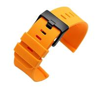 KAXSFE Compatible With Suunto 7 D5 9 TRAVERSE Alpha Spartan Watch Strap 24mm HR Baro Silicone Clasp Sports Waterproof Rubber Watchband Steel Clasp(B-orange black)