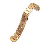 KAXSFE Convex Solid Stainless Steel Bracelet Compatible With Yubo Classic Fusion Watch Strap King Compatible With Soul Big Bang(26x17mm rose)