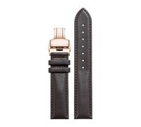 KAXSFE Equal Width Leather Watchband Compatible With Longines Compatible With Tissot Compatible With FIYTA Fossil Watch Strap(Celestial Teal,18x18mm)