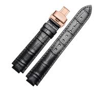 KAXSFE Genuine Leather Watch Band Female Compatible With Cartier Blue Balloon Series Watch Bracelet Male Concave-Convex Interface Accessories(Silver white,20.12mm)