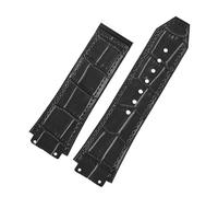 KAXSFE Leather Black Brown Watch Accessories Band Compatible With Big Bang Series Cowhide Strap 26mm*19mm Men Wristband With Tools(Black-no buckle)