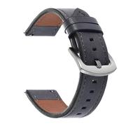 KAXSFE Leather Strap Watchband Compatible With Amazfit Balance Smart Wristband Quick Release Bracelet Compatible With Omega For Seiko Watch Accessories(Blue,20mm Universal)