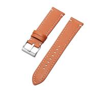 KAXSFE Quick Release Soft Leather Strap Head Layer Cowhide Watchband Compatible With Omega Business Men's Bracelet Belt(Brown,21mm)