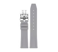 KAXSFE Silicone Rubber Strap Compatible With VC FIFTYSIX MALTE METIERS D'ART Watch Accessories 19mm20mm21mm22mm Diving Bracelet(04 silver,20mm)