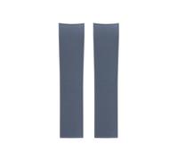 KAXSFE Soft 21mm FKM Fluorous Rubber Watchband Compatible With Longines Strap L3 Hydroconquest Wrsitband Waterproof Bracelets(Grey,21MM_DOUBLE BUCKLE)