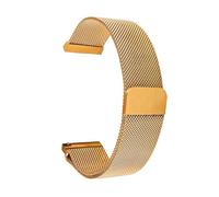 KAXSFE Stainless Steel Magnetic Mesh Strap Universal 16mm 18mm 20mm 22mm 24mm Watch Quick Release Watchbands(Gold,18mm)