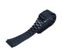 KAXSFE Stainless Steel Metal Strap Vintage Watch Band Compatible With Casio F91W F84 F105 F108 A158/A168 AE1200/1300 Gold Men Universal Wristband(Black)