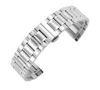 KAXSFE Stainless Steel Watch Strap Compatible With Longines Curved End Bracelet Metal Wristband(23mm)