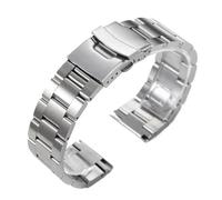 KAXSFE Straight End Metal Strap Compatible With Seiko SKX007/009 For Oyster Band 18mm 20mm 22mm 24mm 26mm Solid Stainless Steel Universal Bracelet(20MM_ABOUT 200MM)