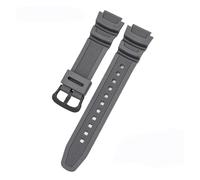 KAXSFE Strap Compatible With Casio G-Shock AQ-S810W/S800W AE-1000W 1200 SGW-400H/300H/500H W-735H W-216H Rubber Silicone Watch Band Bracelet 18mm(Grey B)