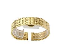 KAXSFE Thin Stainless Watch Chain Compatible With DW Compatible With Longines L4 Armani Rossini Series Men's And Women's Watchband Steel Strap 18mm 20mm(Gold,18mm)