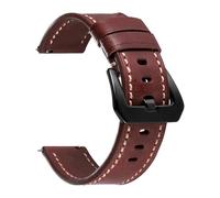 KAXSFE Watch Strap Retro Calf Leather Watchband For Seiko Compatible With Omega Bund Straps Men Women Sport Bracelets Belt(Red Brown,20mm)