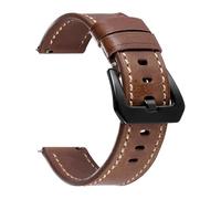 KAXSFE Watch Strap Retro Calf Leather Watchband For Seiko Compatible With Omega Bund Straps Men Women Sport Bracelets Belt(Dark Brown,24mm)