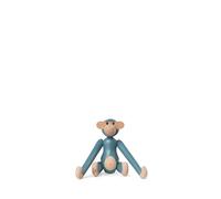 Kay Bojesen 39361 Mini Monkey Figurine Beech Wood in Vintage Blue Size: 9.50 x 3.50 x 10 cm