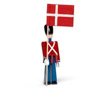Kay Bojesen Flag Carrier, wood, Red, Blue, White, 18,5 cm