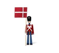 Kay Bojesen Flag Carrier, wood, Red, Blue, White, 18,5 cm